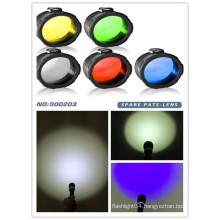 Multi-color green/red/yellow/blue/White frosted C8 45mm torch lens filter